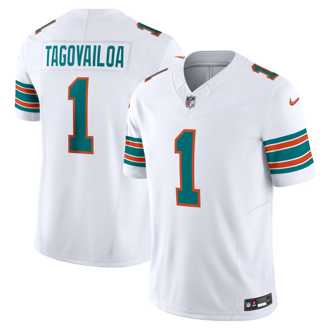 Tua Tagovailoa Miami Dolphins Nike Vapor F.U.S.E. Limited Official Jersey - White
