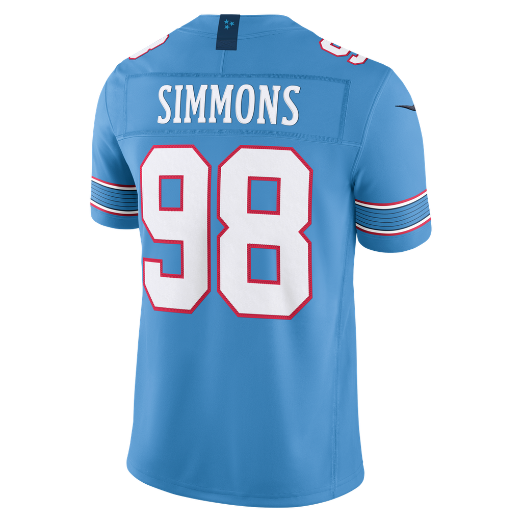 Jeffery Simmons Tennessee Titans Nike Vapor F.U.S.E. Stitched Limited Official Jersey - White