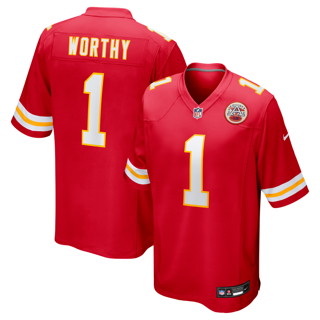Xavier Worthy Kansas City Chiefs Nike Player Game Jersey - Red