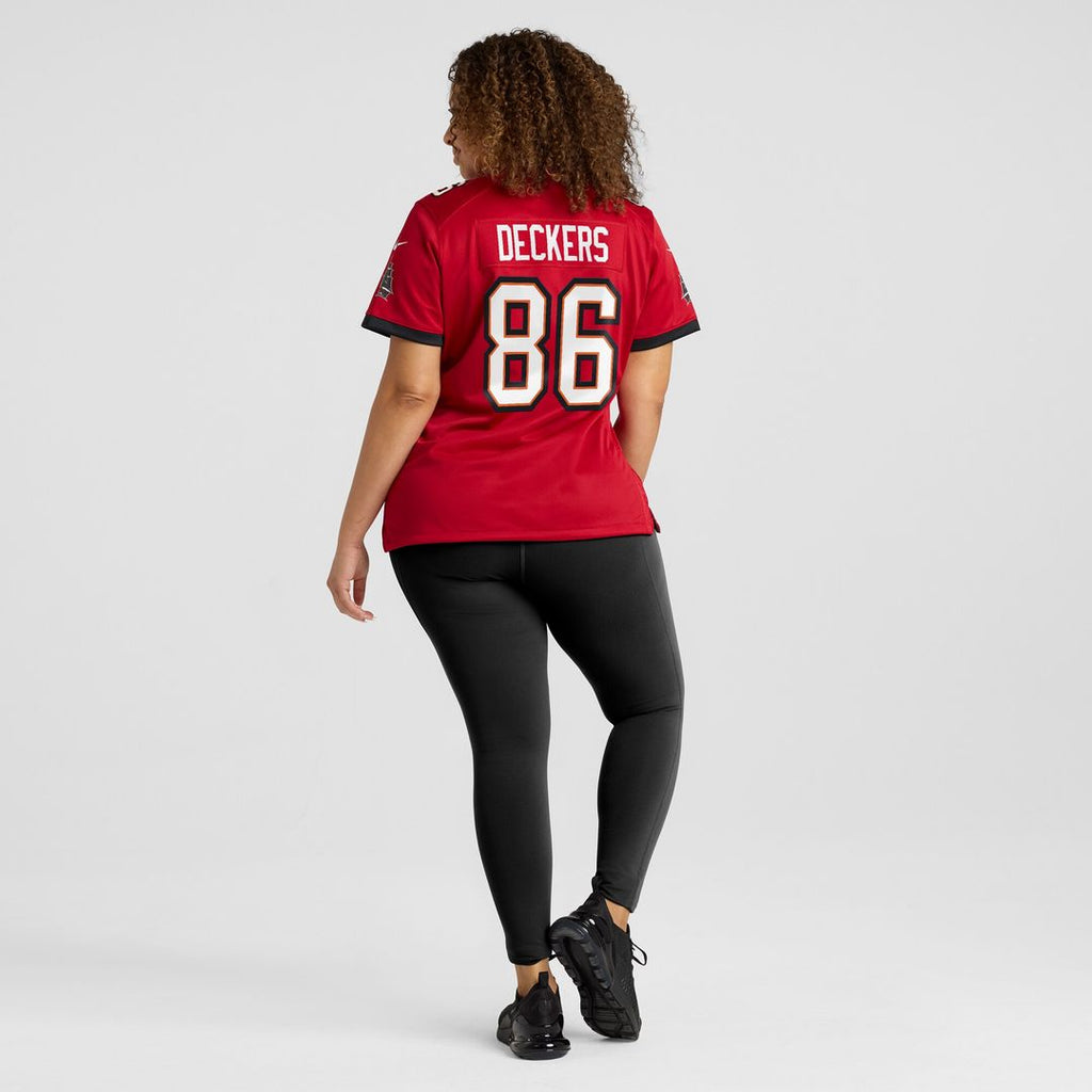 Evan Deckers Tampa Bay Buccaneers Nike Women's Team Game Official Jersey -  Red