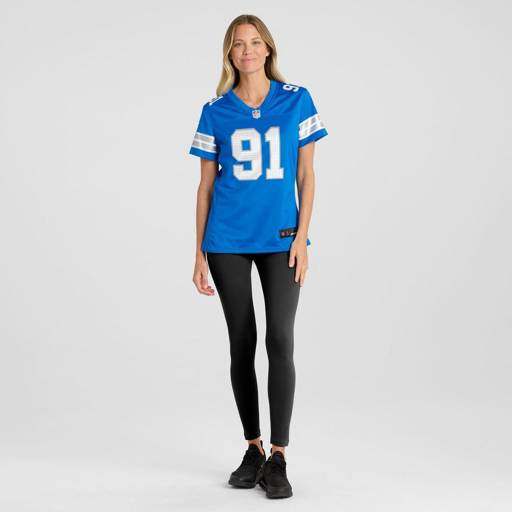 Tyleik Williams Detroit Lions Nike Women's Team Game Official Jersey -  Blue
