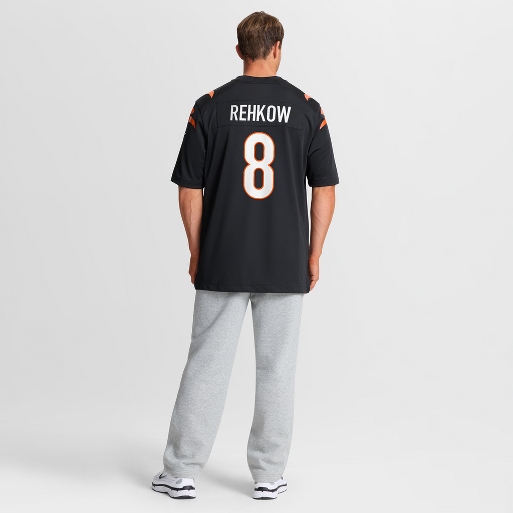 Ryan Rehkow Cincinnati Bengals Nike  Game Official Jersey -  Black