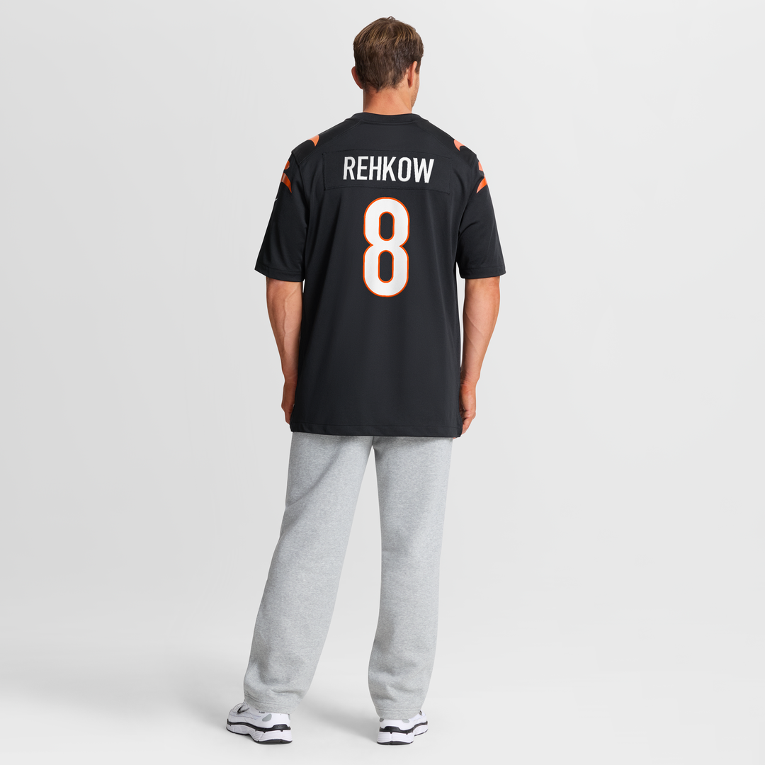 Ryan Rehkow Cincinnati Bengals Nike  Game Official Jersey -  Black