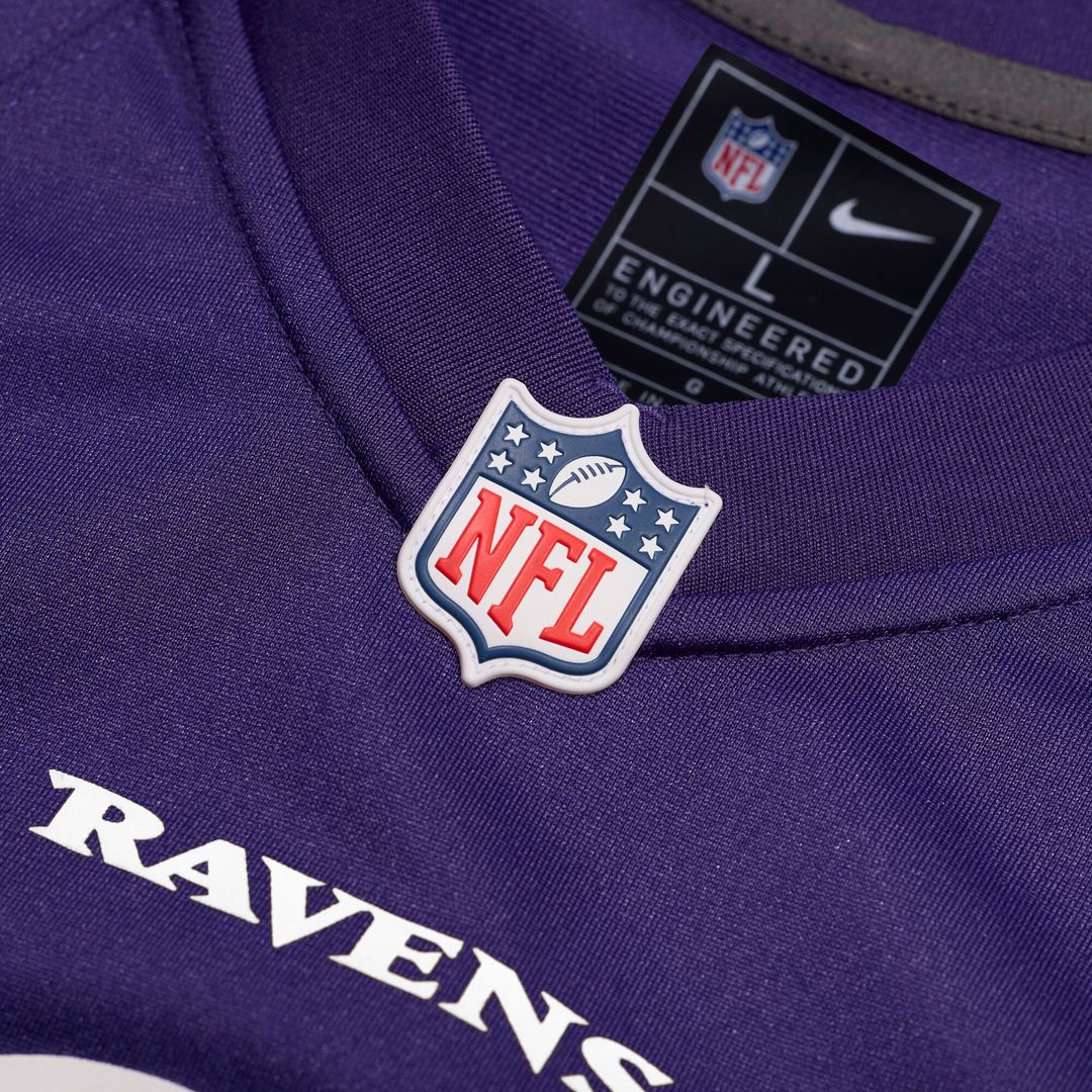 Justice Hill Baltimore Ravens Nike Game Official Jersey - Purple
