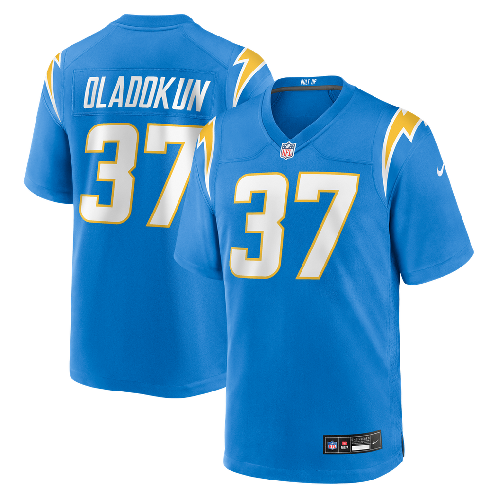 Jordan Oladokun Los Angeles Chargers Nike Team Game Official Jersey -  Powder Blue