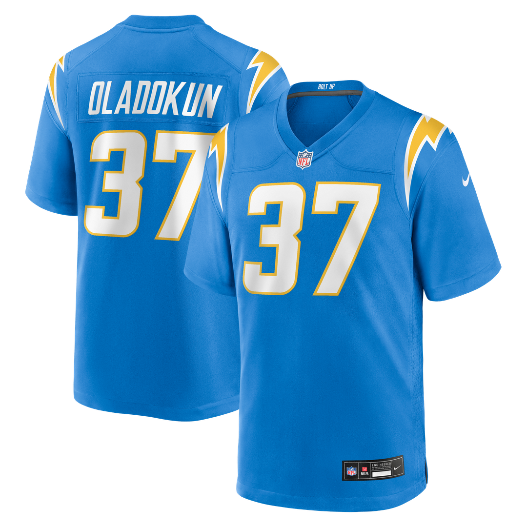 Jordan Oladokun Los Angeles Chargers Nike Team Game Official Jersey -  Powder Blue