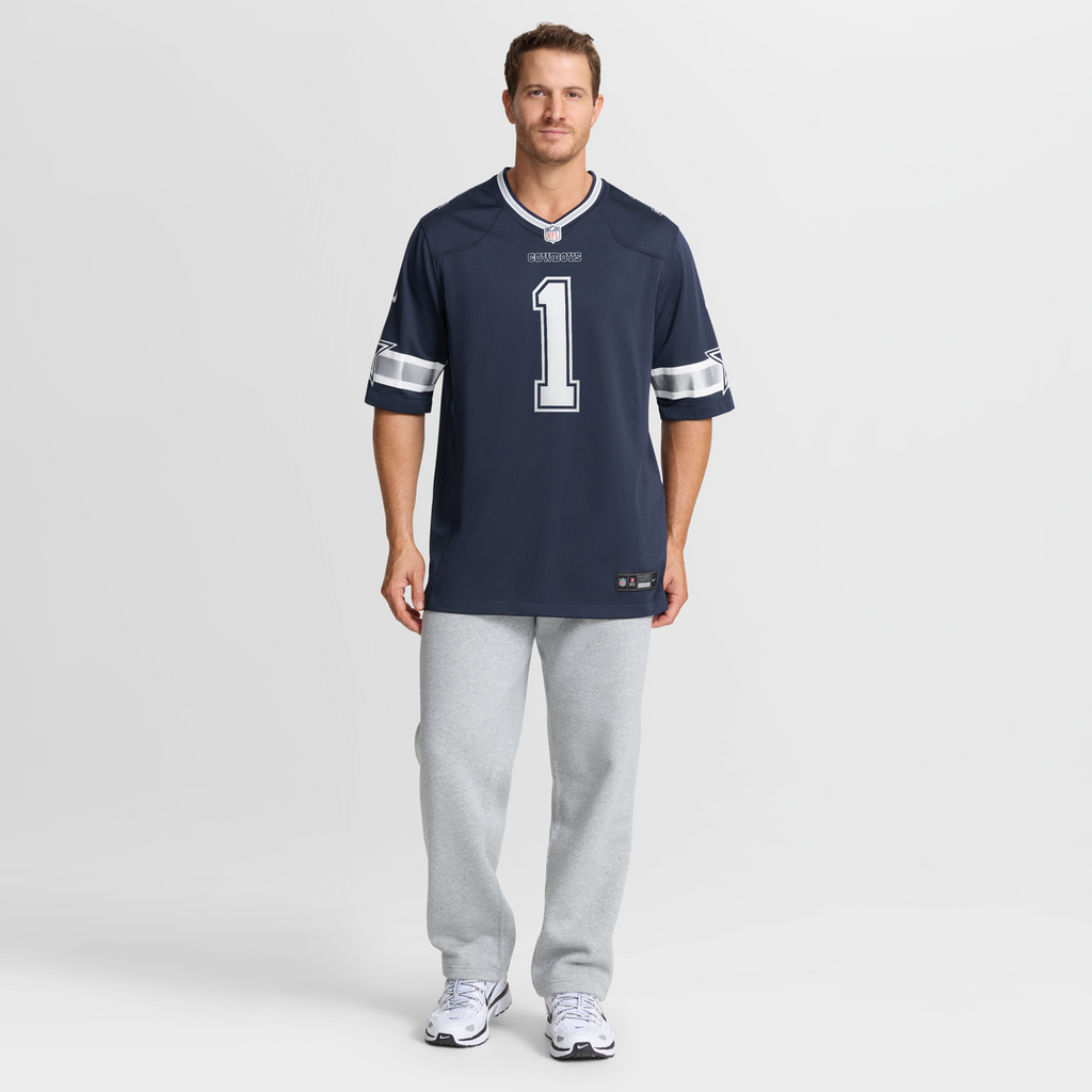 Number 1 Groom Dallas Cowboys Nike Game Official Jersey - Navy