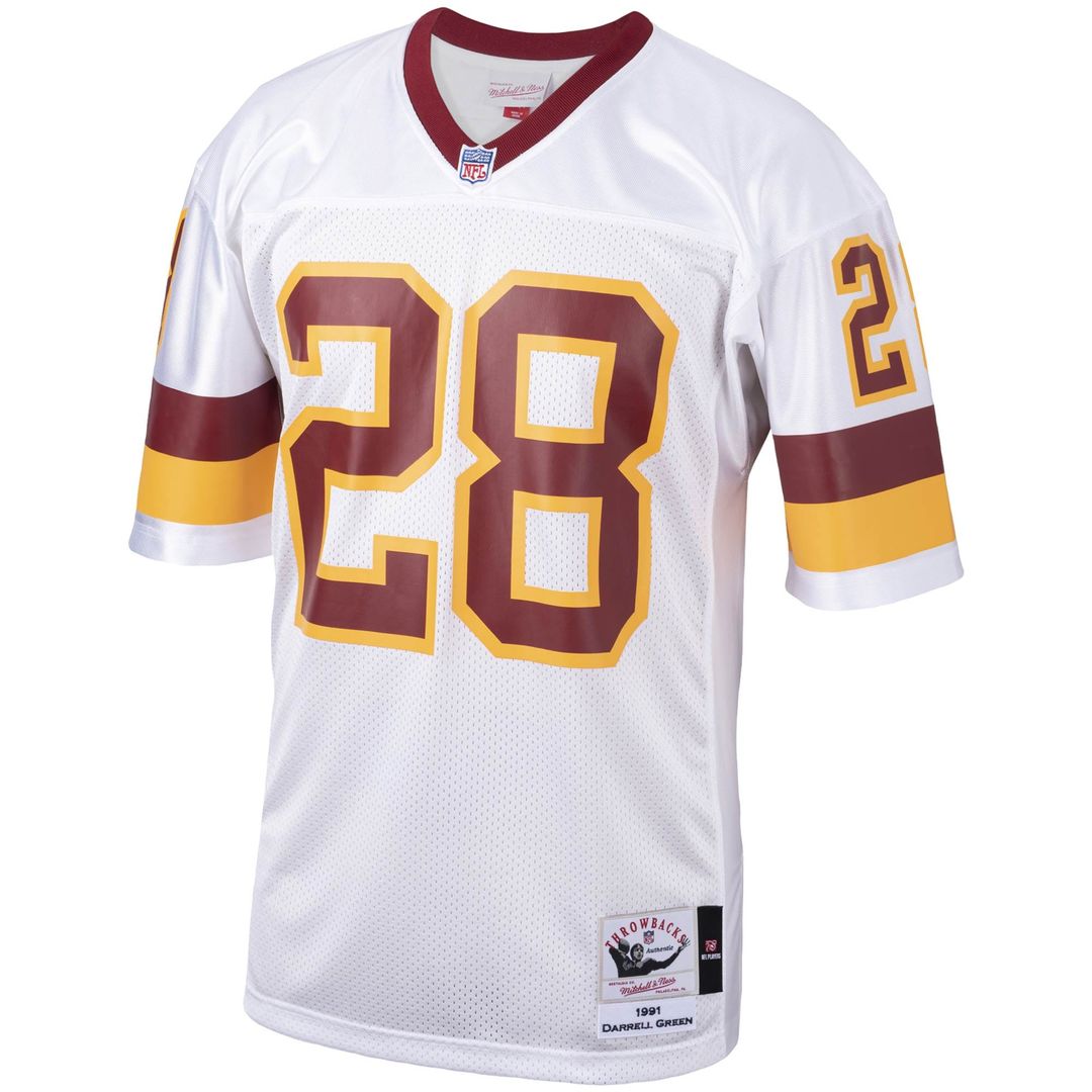 Darrell Green Washington Football Team 1991 Mitchell & Ness Authentic Throwback Retired Player Official Jersey - White