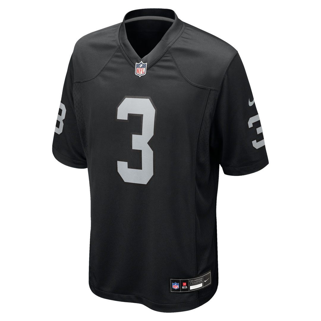 Zamir White Las Vegas Raiders Nike Team Game Official Jersey -  Black