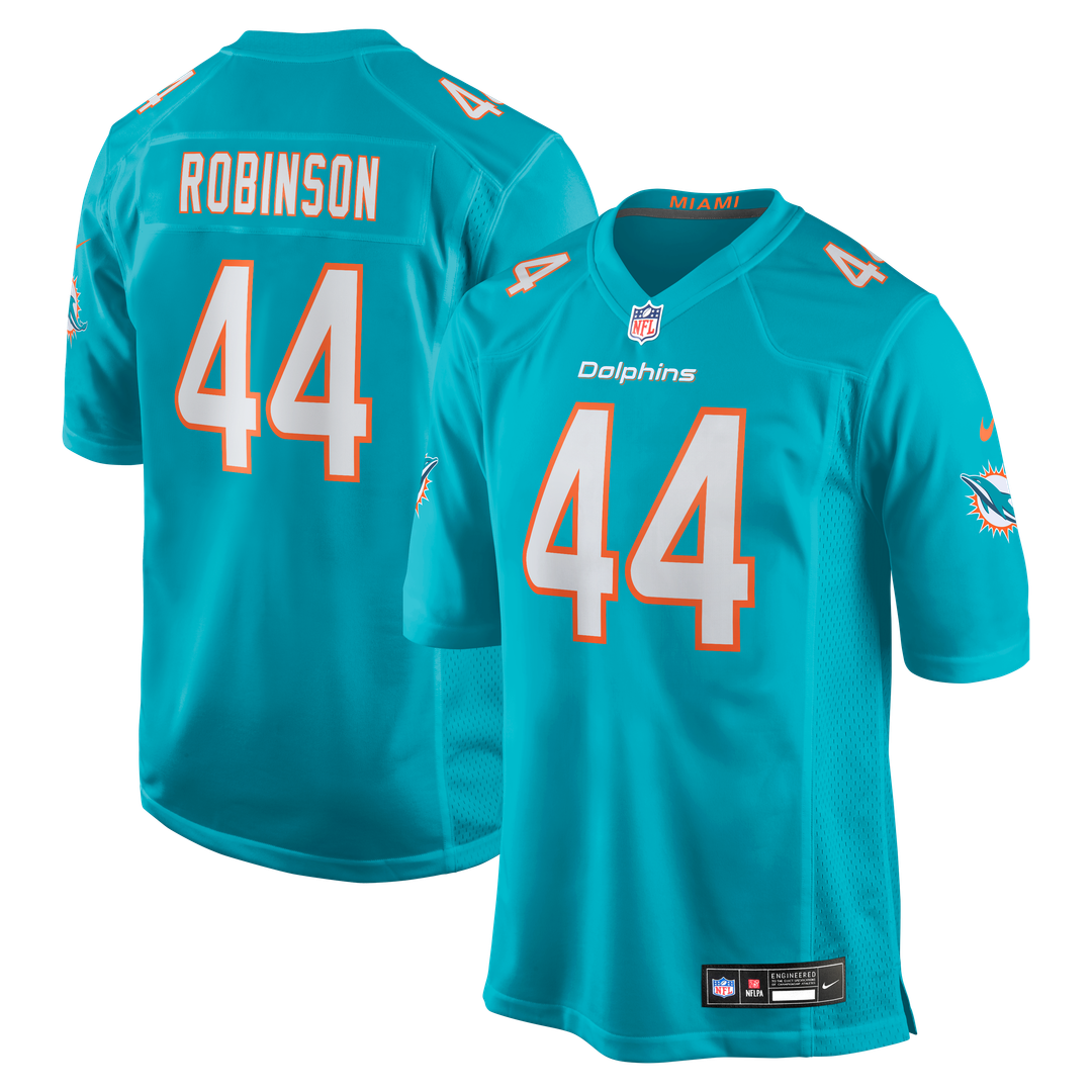 Chop Robinson Miami Dolphins Nike  Player Game Official Jersey - Aqua