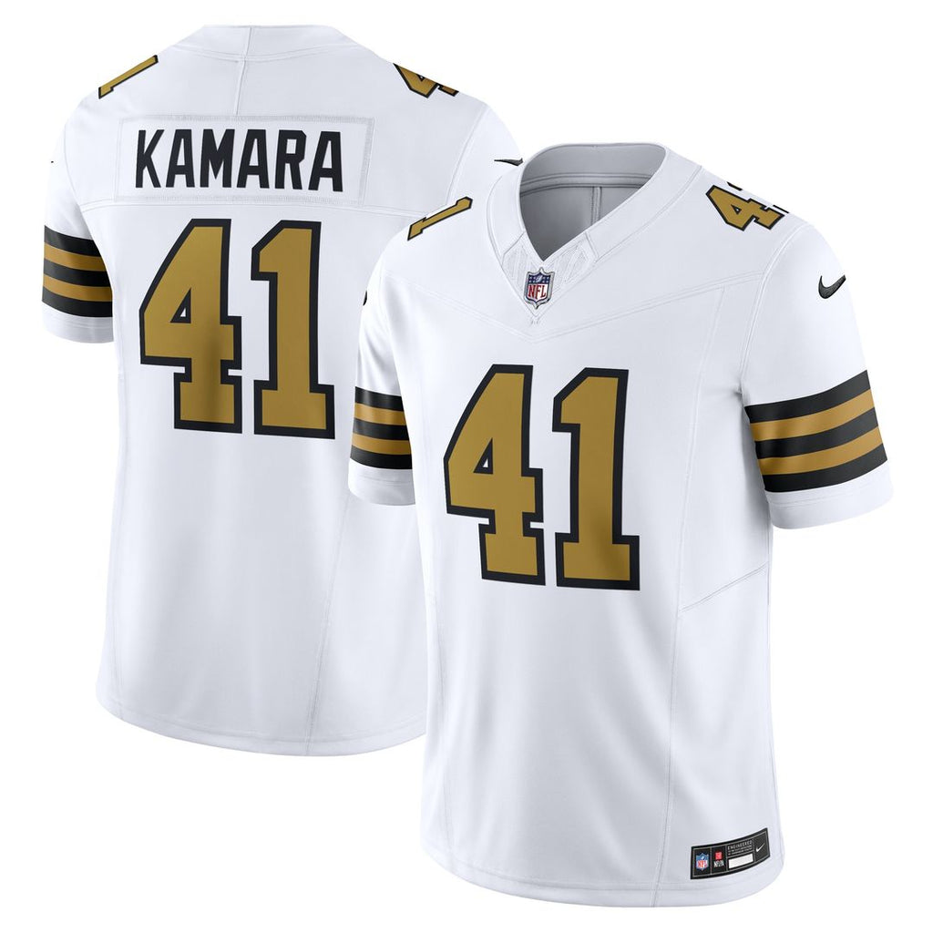 Alvin Kamara New Orleans Saints Nike Alternate Vapor F.U.S.E. Limited Official Jersey - White
