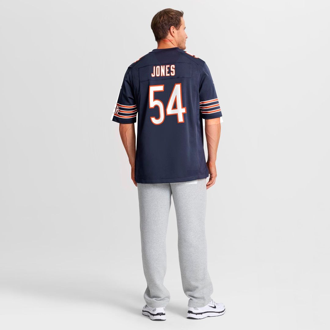 Logan Jones Chicago Bears Nike Team Game Official Jersey - Navy