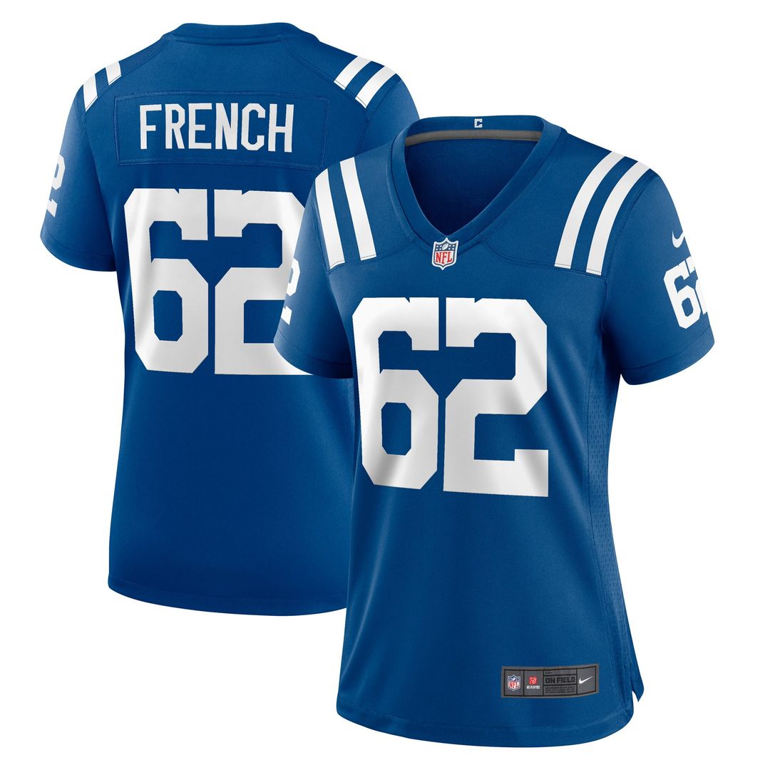 Wesley French Indianapolis Colts Nike Women's Game Player Official Jersey - Royal