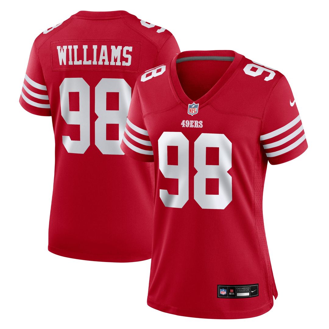 Mykel Williams San Francisco 49ers Nike Women's Team Game Jersey - Scarlet