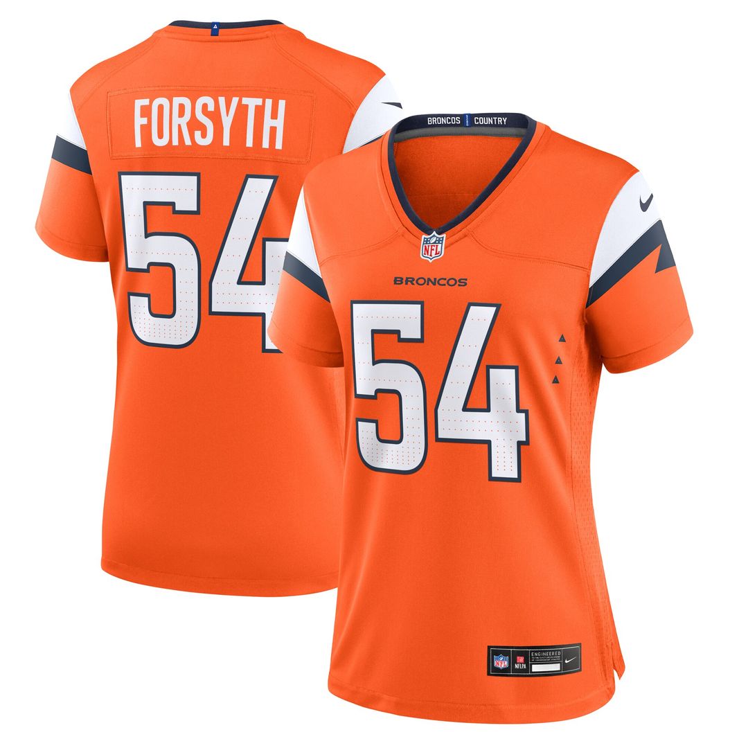 Alex Forsyth Denver Broncos Nike Women's Team Game Official Jersey -  Orange