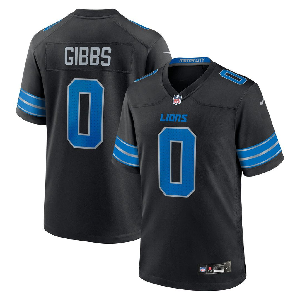 Jahmyr Gibbs Detroit Lions Nike 2nd Alternate Game Player Official Jersey - Black