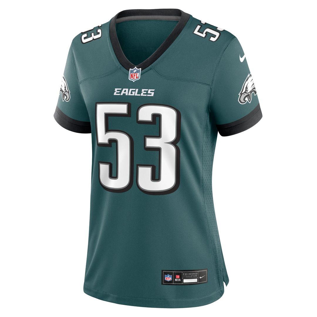 Zack Baun Philadelphia Eagles Nike Women's Game Jersey - Midnight Green