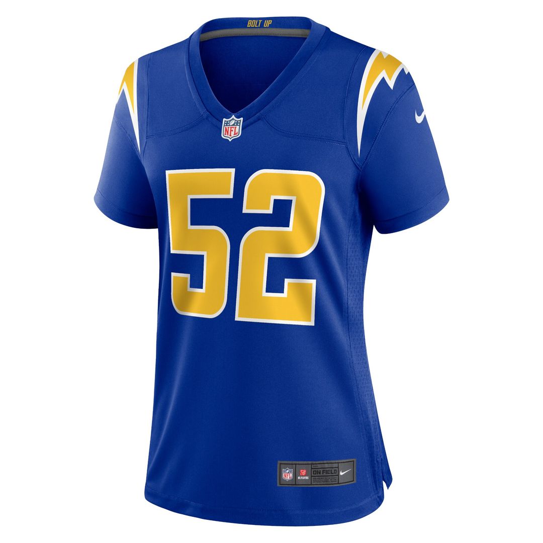 Khalil Mack Los Angeles Chargers Nike Women's Alternate Game Official Jersey - Royal