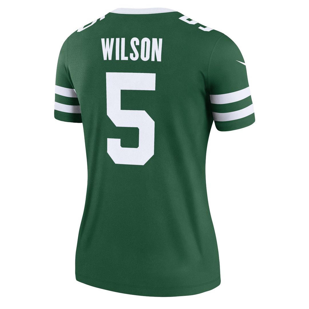 Garrett Wilson New York Jets Nike Women's Legend Player Performance Top - Legacy Green