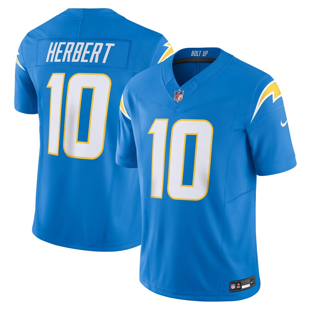 Justin Herbert Los Angeles Chargers Nike Vapor F.U.S.E. Limited Official Jersey - Royal