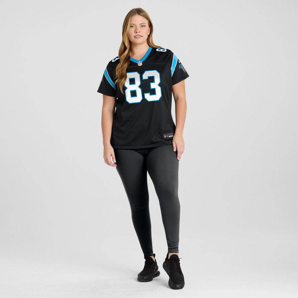 David Moore Carolina Panthers Nike Women's  Game Official Jersey -  Black