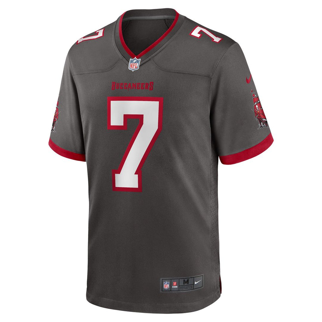 Bucky Irving Tampa Bay Buccaneers Nike Alternate Game Jersey - Pewter