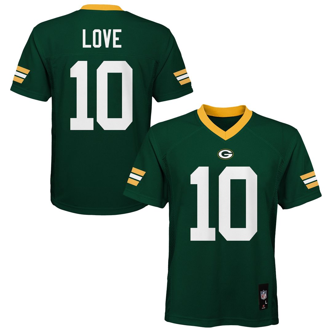 Jordan Love Green Bay Packers Outerstuff Preschool Replica Player Official Jersey - Green