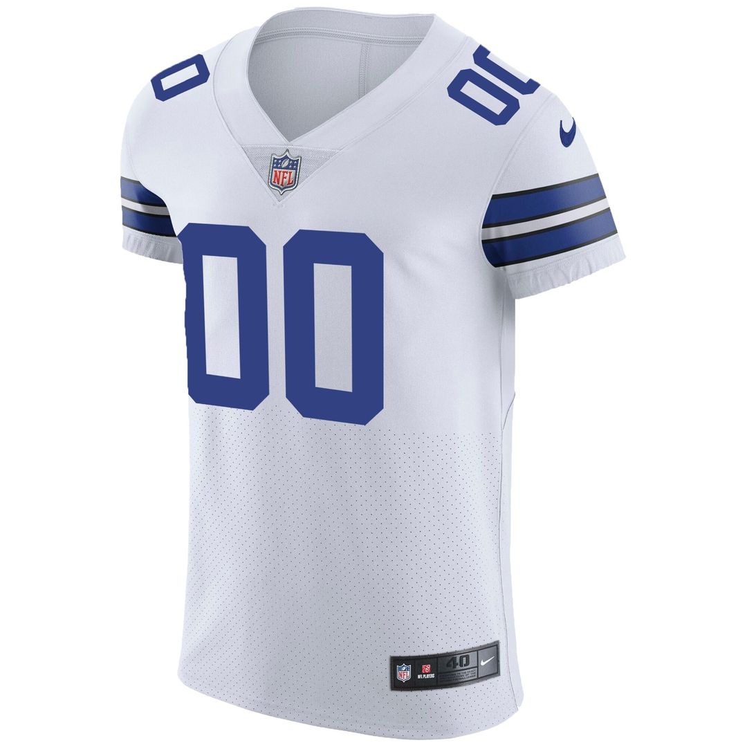 Dallas Cowboys Nike Vapor Untouchable Custom Elite Official Jersey - White