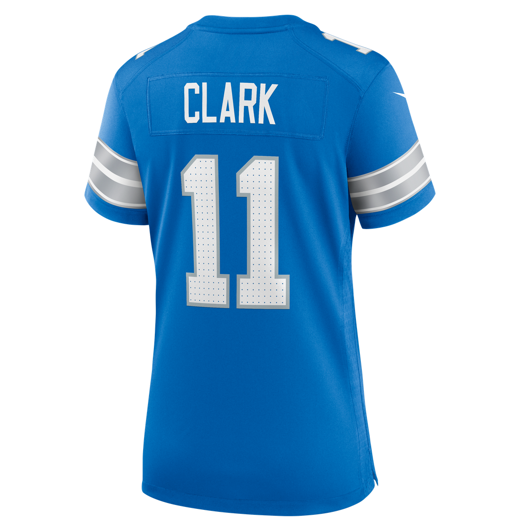 Damone Clark Detroit Lions Nike Women's Team Game Jersey - Blue