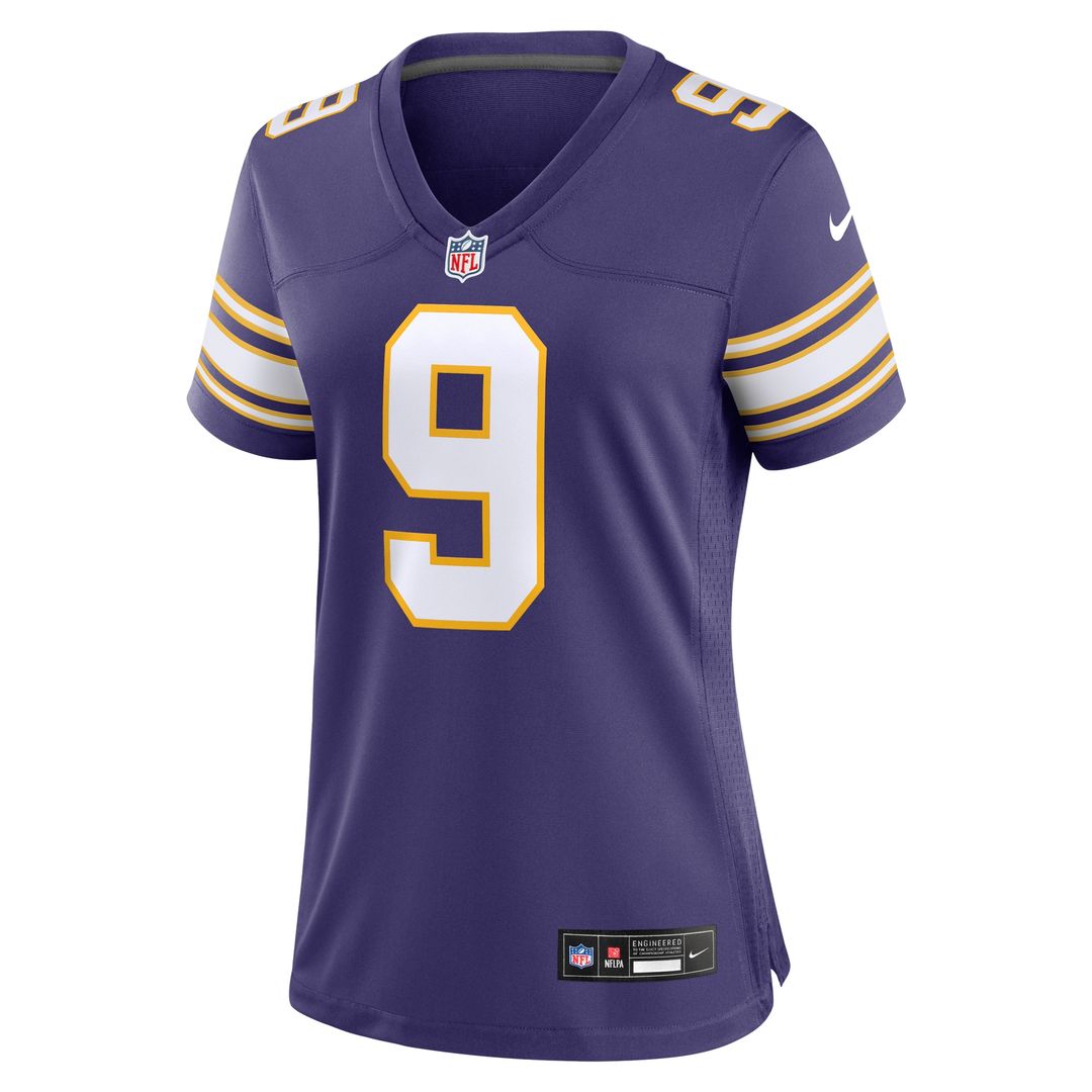 J.J. McCarthy Minnesota Vikings Nike Women's 2nd Alternate  Player Game Official Jersey - Purple