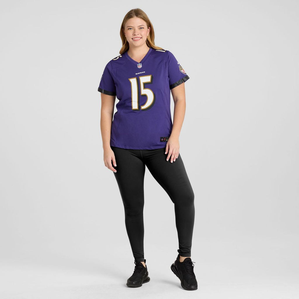 Cooper Rush Baltimore Ravens Nike Women's Team Game Official Jersey -  Purple