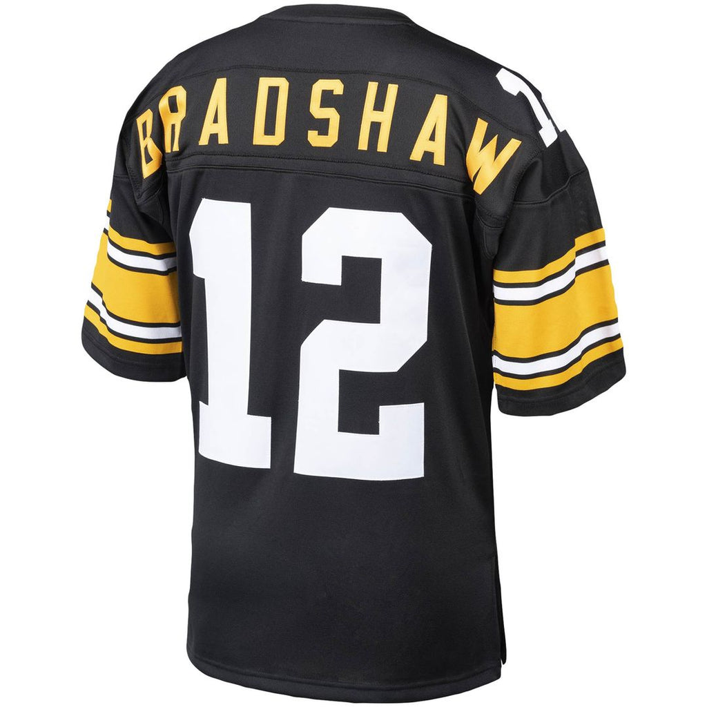 Terry Bradshaw Pittsburgh Steelers Mitchell & Ness Authentic Throwback Retired Player Official Jersey - Black