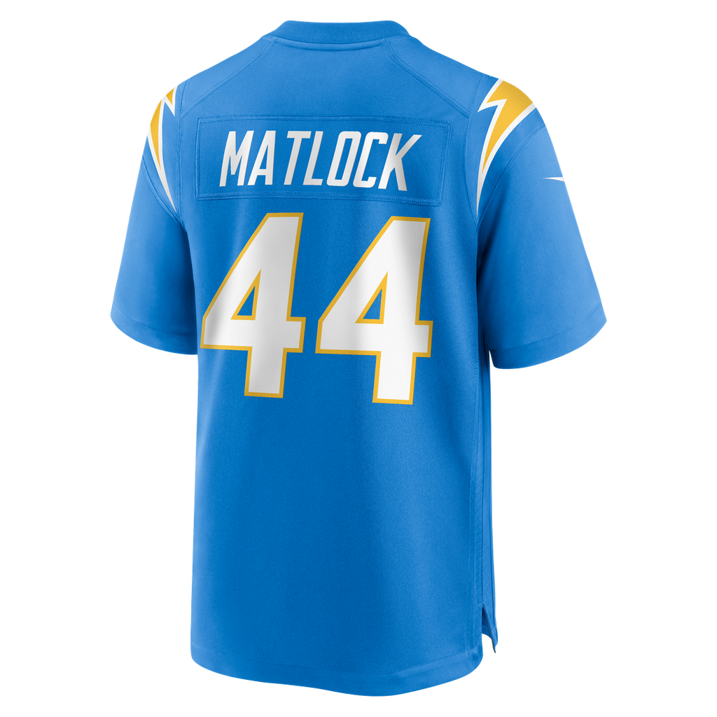 Scott Matlock Los Angeles Chargers Nike Team Game Official Jersey -  Powder Blue