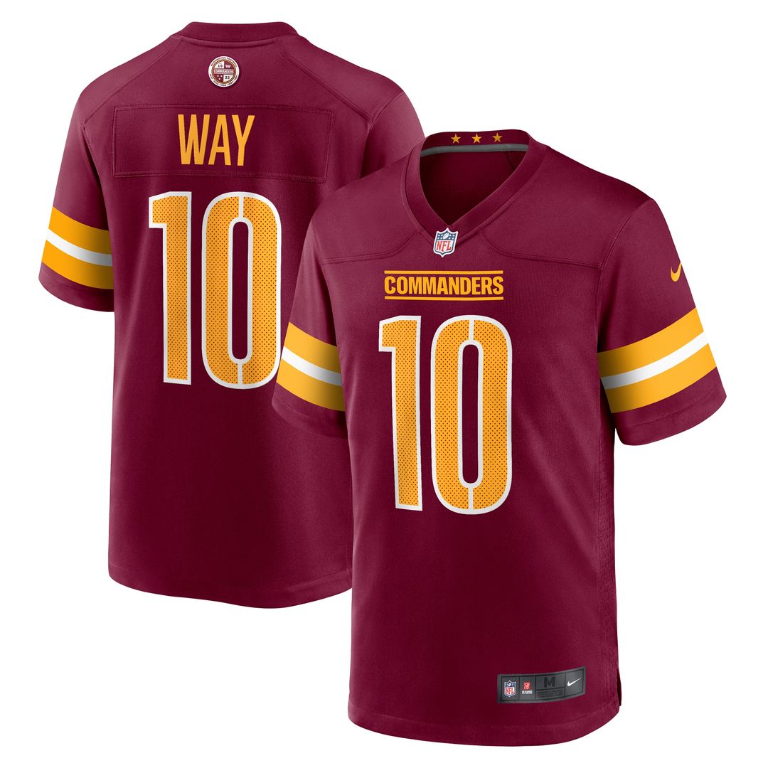 Tress Way Washington Commanders Nike Game Official Jersey -  White