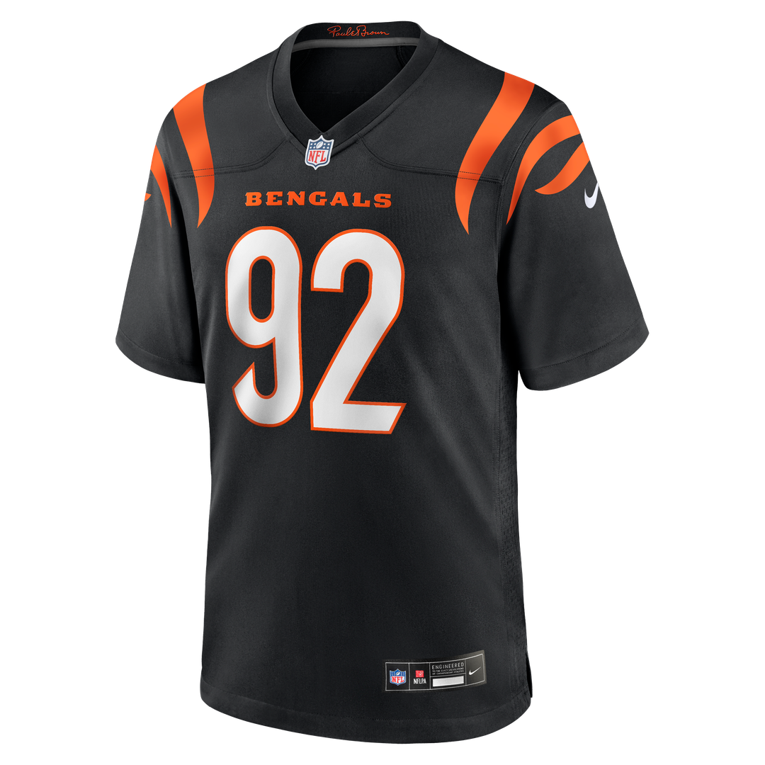 B.J. Hill Cincinnati Bengals Nike Game Official Jersey - Black