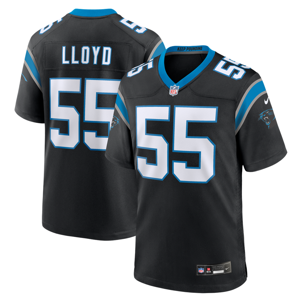 Devin Lloyd Carolina Panthers Nike Team Game Official Jersey - Black