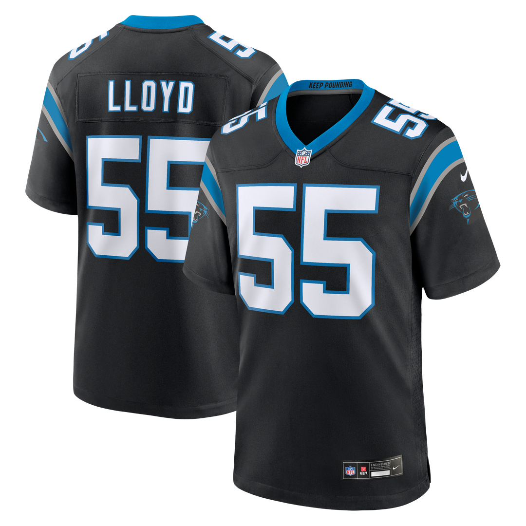 Devin Lloyd Carolina Panthers Nike Team Game Official Jersey - Black