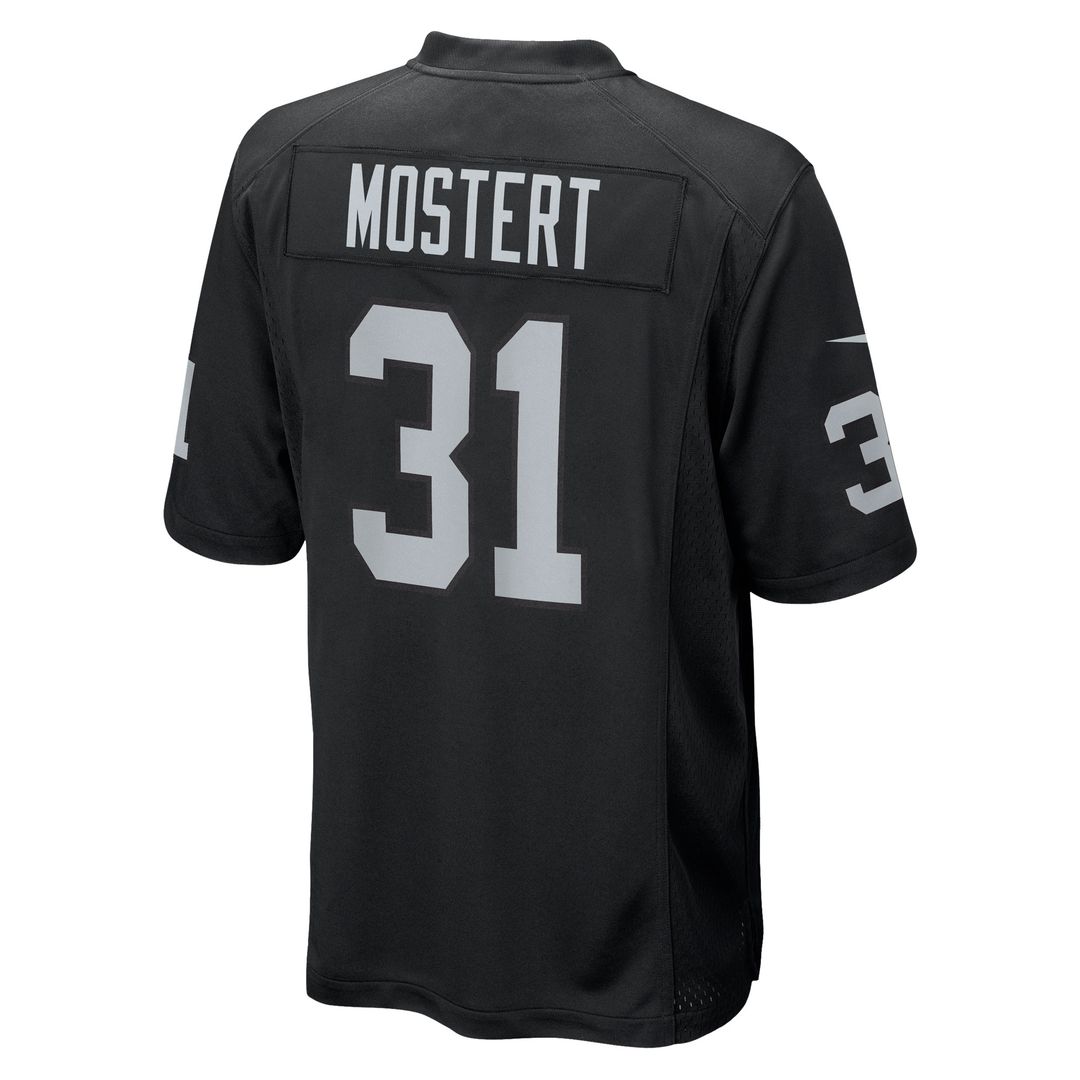Raheem Mostert Las Vegas Raiders Nike Team Game Official Jersey -  Black