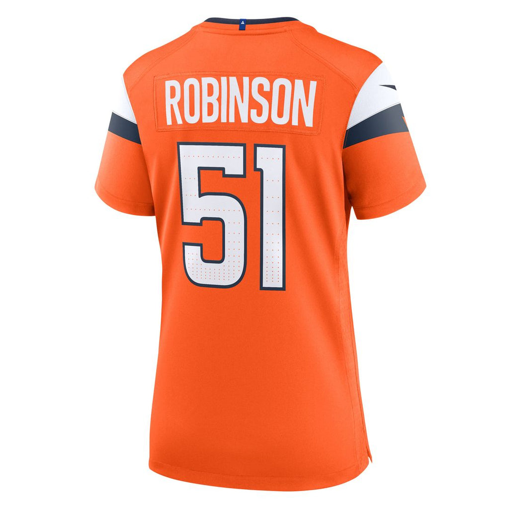 Que Robinson Denver Broncos Nike Women's Team Game Jersey - Orange