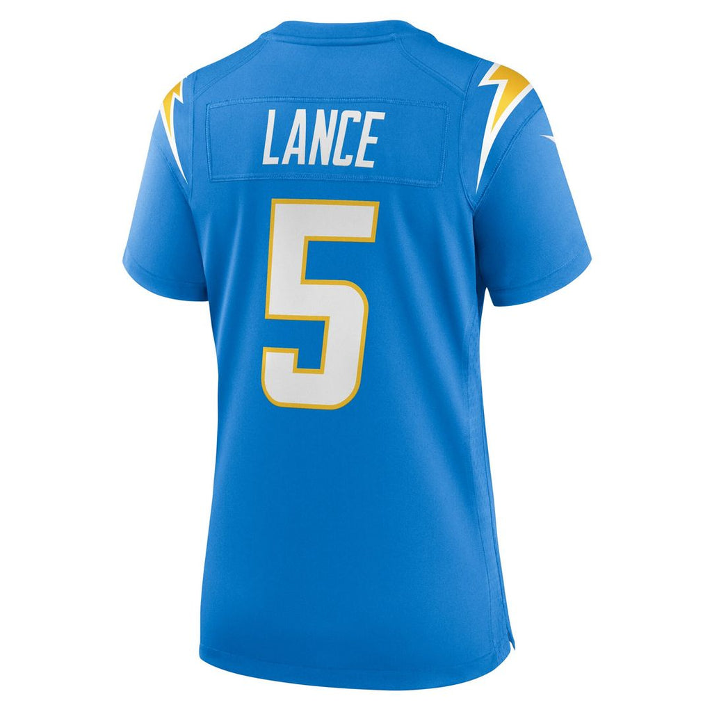 Trey Lance Los Angeles Chargers Nike Women's Team Game Jersey - Powder Blue