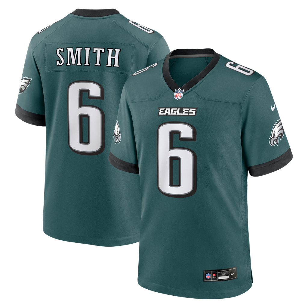 DeVonta Smith Philadelphia Eagles Nike Team Game Official Jersey -  Midnight Green