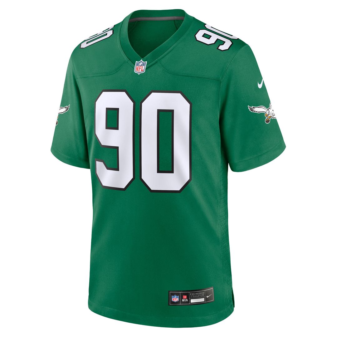 Jordan Davis Philadelphia Eagles Nike Alternate Game Official Jersey - Kelly Green