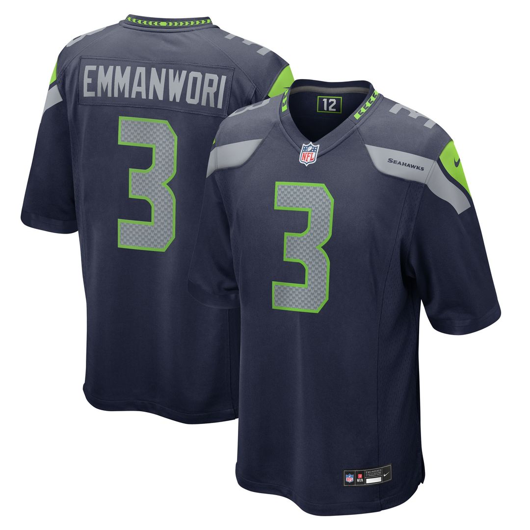 Nick Emmanwori Seattle Seahawks Nike Team Game Official Jersey -  College Navy