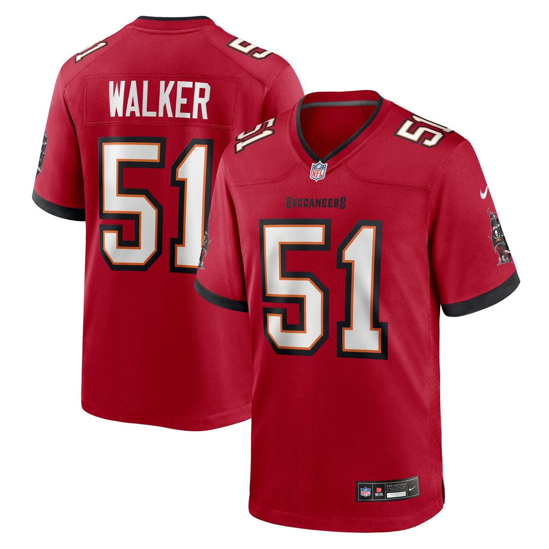 David Walker Tampa Bay Buccaneers Nike Team Game Official Jersey -  Red