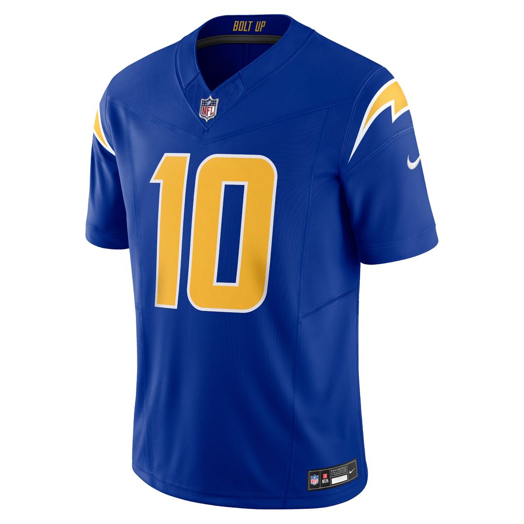 Justin Herbert Los Angeles Chargers Nike Vapor F.U.S.E. Limited Official Jersey - Powder Blue