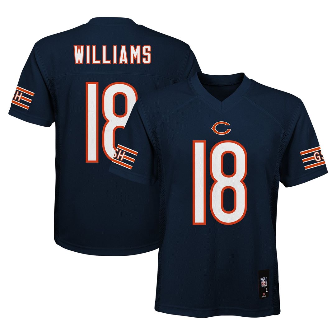 Caleb Williams Chicago Bears Youth Player Replica Jersey - Navy