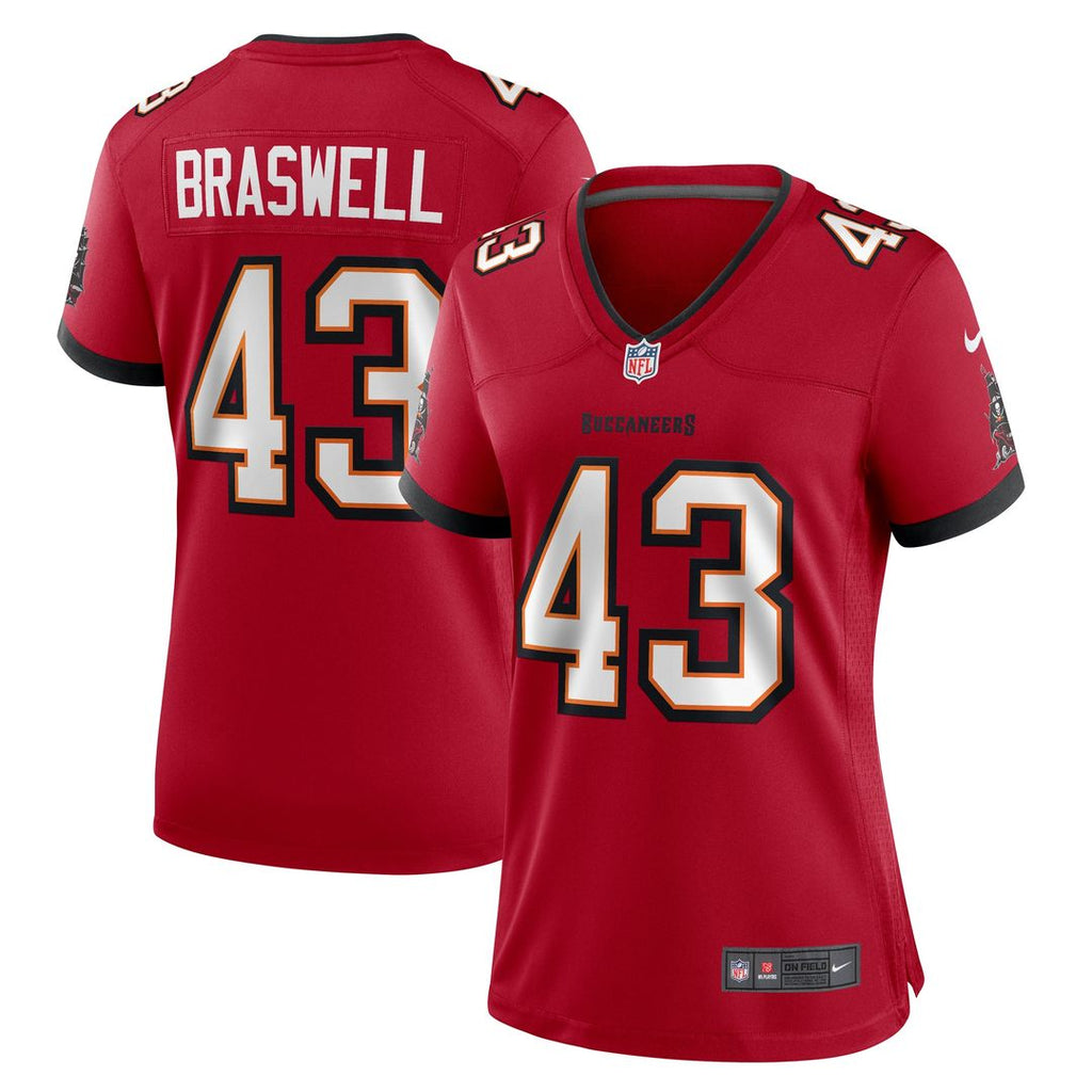 Chris Braswell Tampa Bay Buccaneers Nike Women's Team Game Jersey - Red