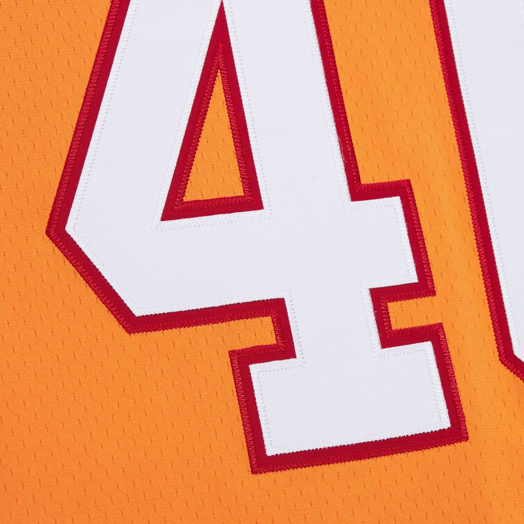 Mike Alstott Tampa Bay Buccaneers Mitchell & Ness Player Name & Number Hoodie Legacy Official Jersey - Orange