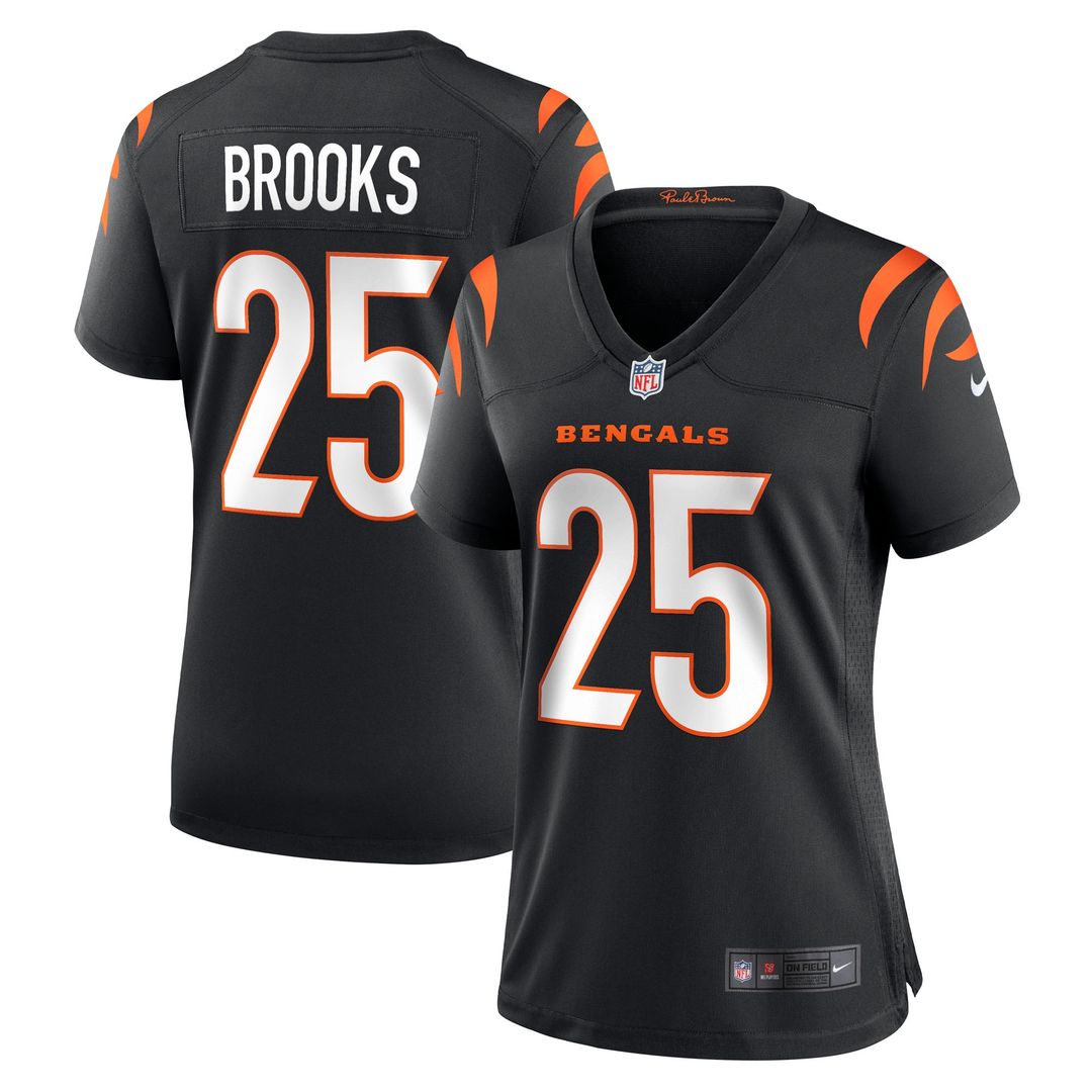 Tahj Brooks Cincinnati Bengals Nike Women's Team Game Official Jersey -  Black