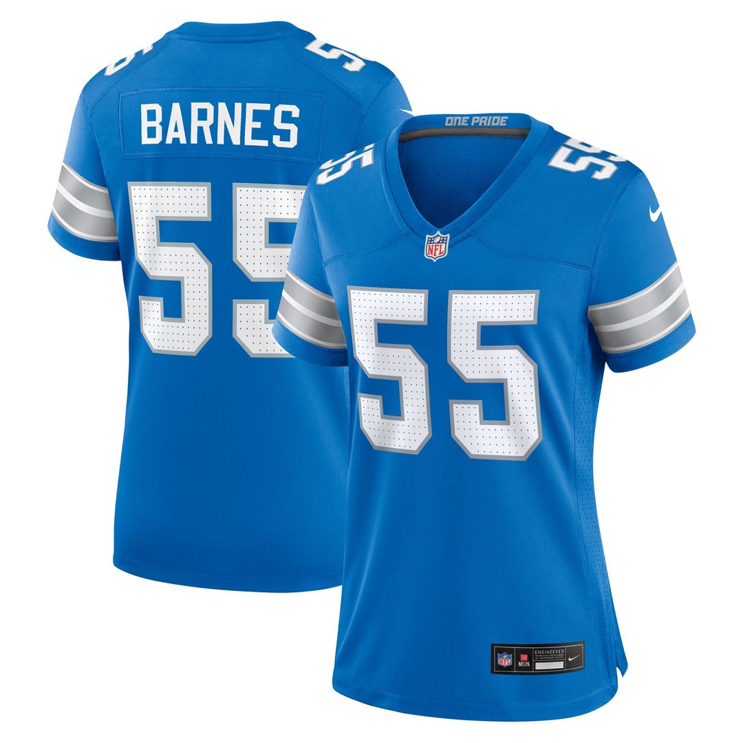 Derrick Barnes Detroit Lions Nike Women's Team Game Official Jersey -  Blue